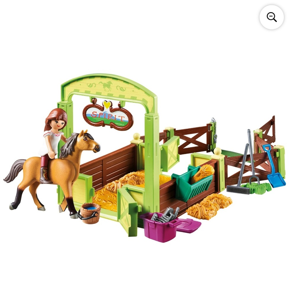 PLAYMOBIL Spirit Riding Free Lucky &‎ Spirit with Horse Stall Doll Playset